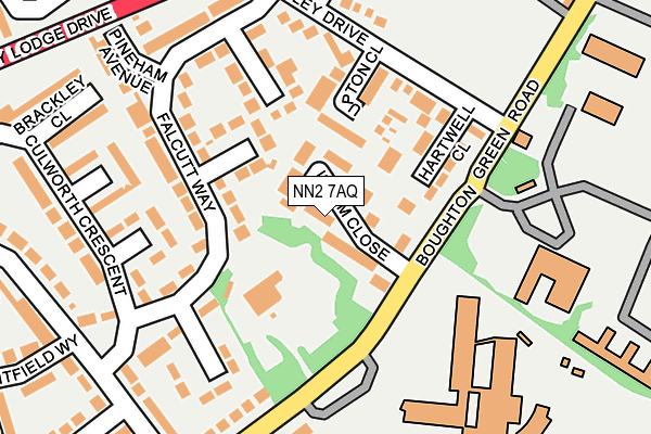 NN2 7AQ map - OS OpenMap – Local (Ordnance Survey)