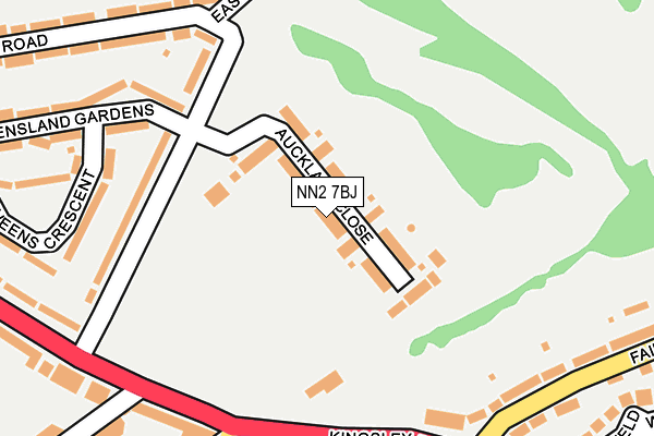 NN2 7BJ map - OS OpenMap – Local (Ordnance Survey)