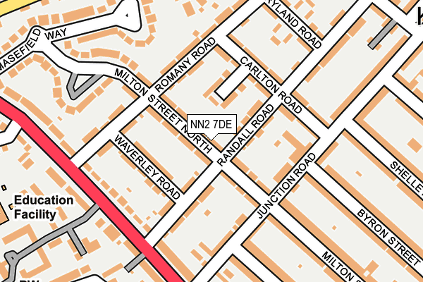 NN2 7DE map - OS OpenMap – Local (Ordnance Survey)