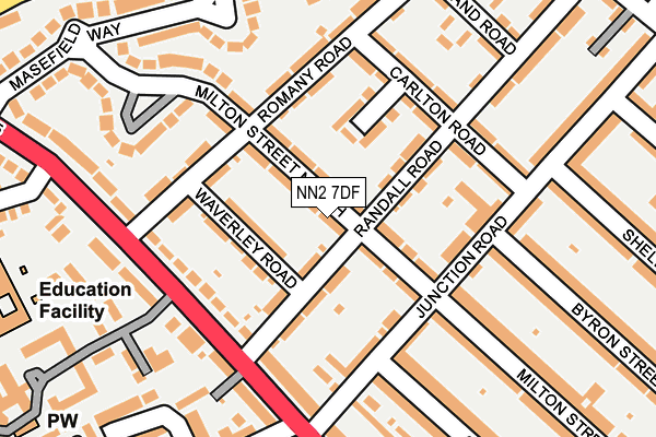 NN2 7DF map - OS OpenMap – Local (Ordnance Survey)