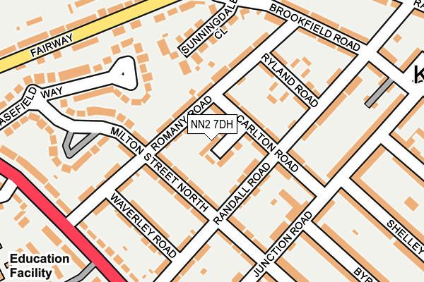 NN2 7DH map - OS OpenMap – Local (Ordnance Survey)