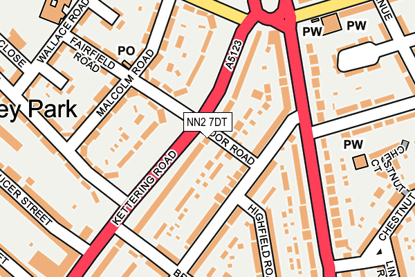NN2 7DT map - OS OpenMap – Local (Ordnance Survey)