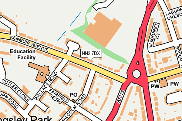 NN2 7DX map - OS OpenMap – Local (Ordnance Survey)