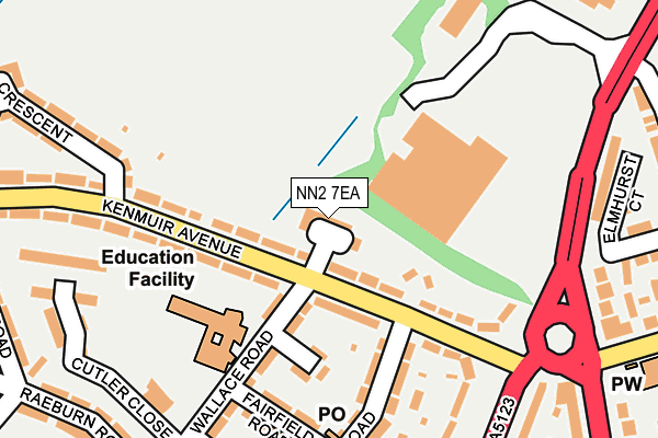 NN2 7EA map - OS OpenMap – Local (Ordnance Survey)