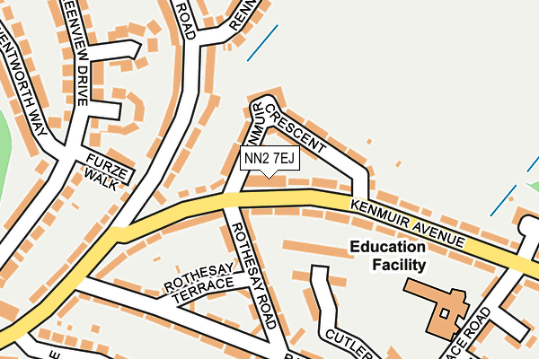 NN2 7EJ map - OS OpenMap – Local (Ordnance Survey)