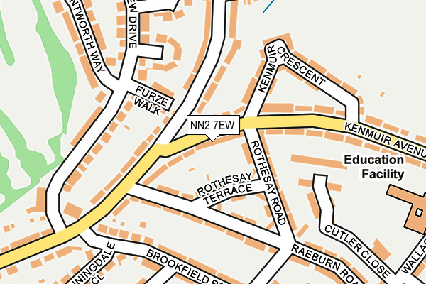 NN2 7EW map - OS OpenMap – Local (Ordnance Survey)