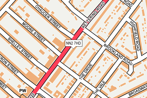 NN2 7HD map - OS OpenMap – Local (Ordnance Survey)