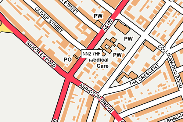 NN2 7HF map - OS OpenMap – Local (Ordnance Survey)