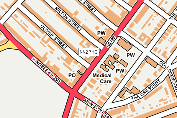 NN2 7HG map - OS OpenMap – Local (Ordnance Survey)