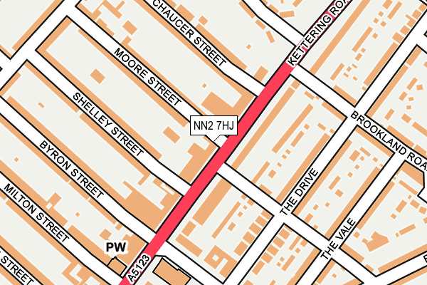 NN2 7HJ map - OS OpenMap – Local (Ordnance Survey)