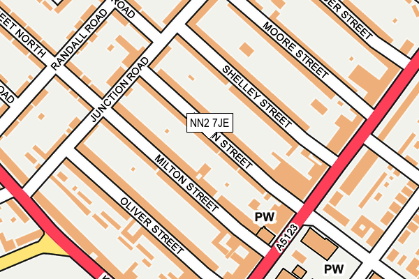 NN2 7JE map - OS OpenMap – Local (Ordnance Survey)