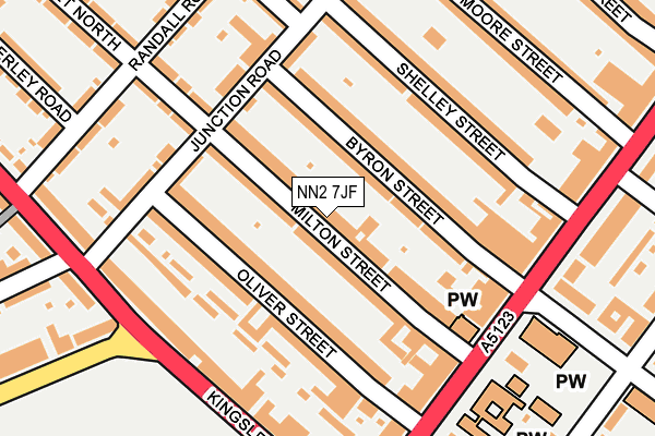 NN2 7JF map - OS OpenMap – Local (Ordnance Survey)
