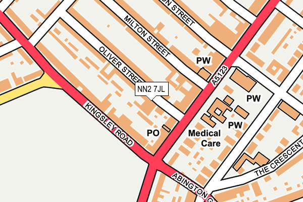 NN2 7JL map - OS OpenMap – Local (Ordnance Survey)