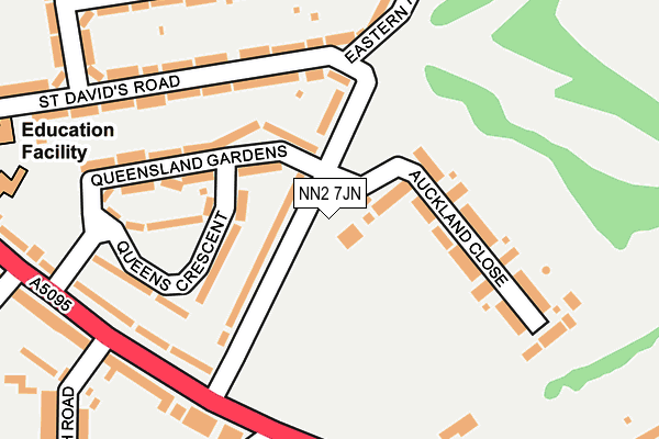 NN2 7JN map - OS OpenMap – Local (Ordnance Survey)