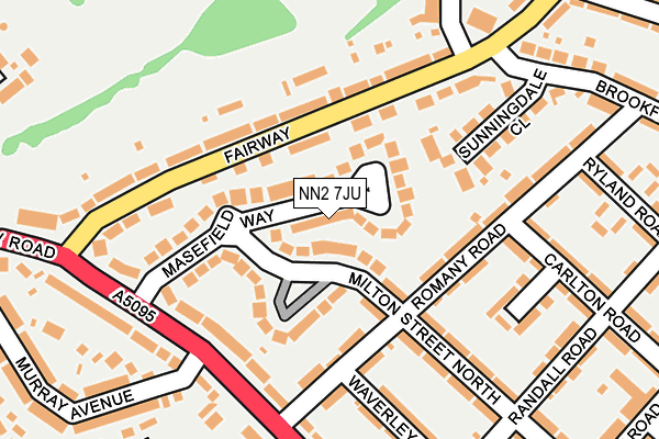 NN2 7JU map - OS OpenMap – Local (Ordnance Survey)