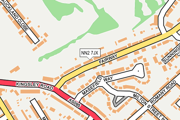 NN2 7JX map - OS OpenMap – Local (Ordnance Survey)
