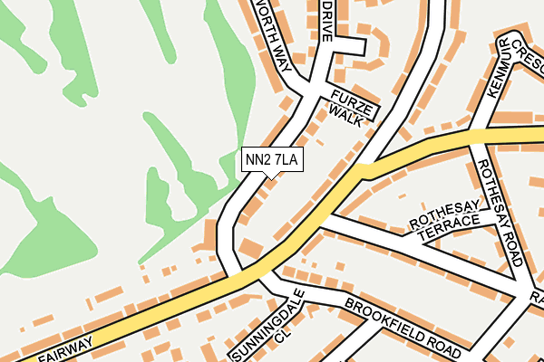 NN2 7LA map - OS OpenMap – Local (Ordnance Survey)