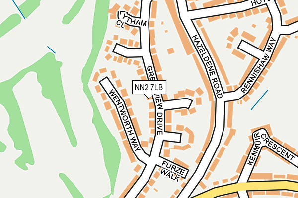 NN2 7LB map - OS OpenMap – Local (Ordnance Survey)