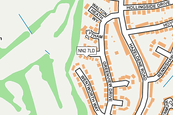 NN2 7LD map - OS OpenMap – Local (Ordnance Survey)