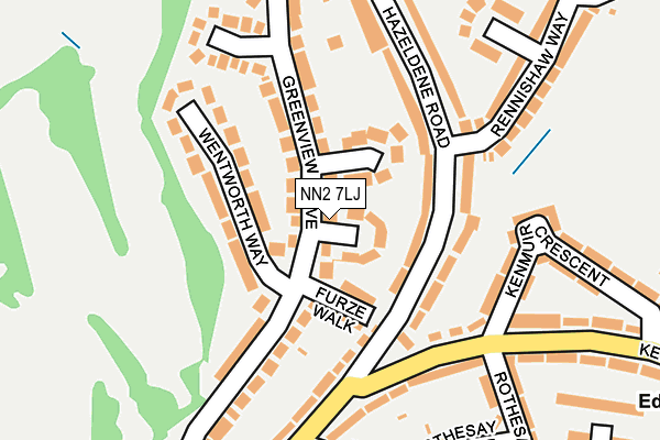NN2 7LJ map - OS OpenMap – Local (Ordnance Survey)
