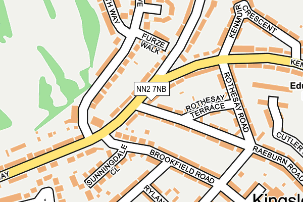 NN2 7NB map - OS OpenMap – Local (Ordnance Survey)