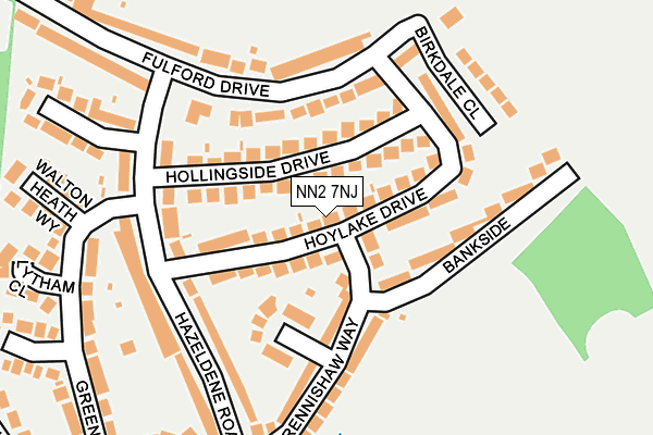 NN2 7NJ map - OS OpenMap – Local (Ordnance Survey)