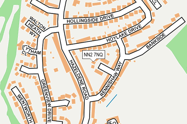 NN2 7NQ map - OS OpenMap – Local (Ordnance Survey)