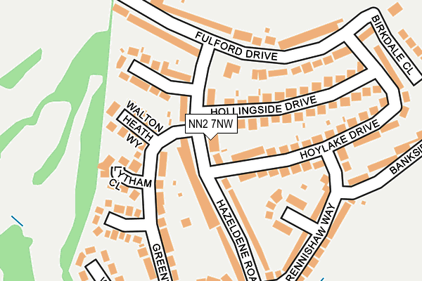 NN2 7NW map - OS OpenMap – Local (Ordnance Survey)