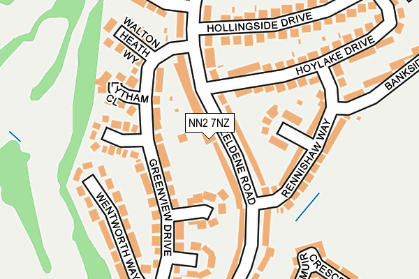 NN2 7NZ map - OS OpenMap – Local (Ordnance Survey)