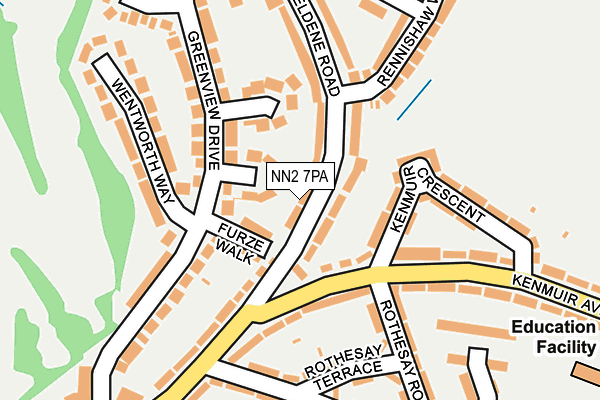 NN2 7PA map - OS OpenMap – Local (Ordnance Survey)