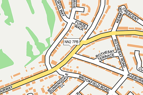 NN2 7PB map - OS OpenMap – Local (Ordnance Survey)