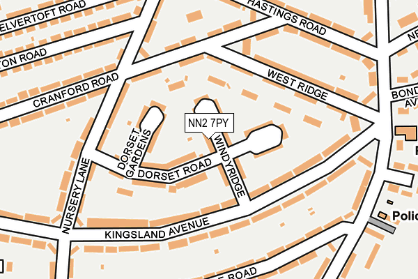 NN2 7PY map - OS OpenMap – Local (Ordnance Survey)