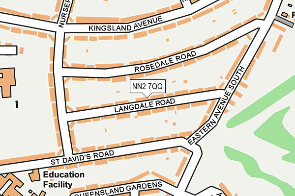 NN2 7QQ map - OS OpenMap – Local (Ordnance Survey)