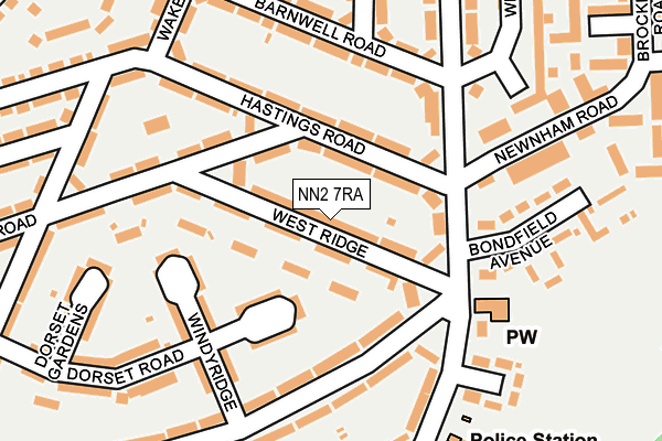 NN2 7RA map - OS OpenMap – Local (Ordnance Survey)