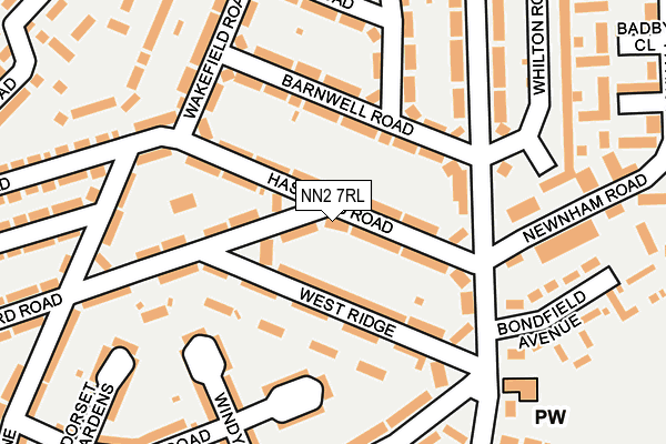 NN2 7RL map - OS OpenMap – Local (Ordnance Survey)