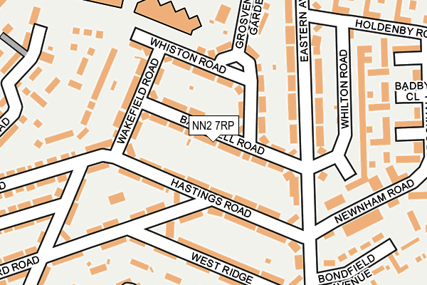 NN2 7RP map - OS OpenMap – Local (Ordnance Survey)