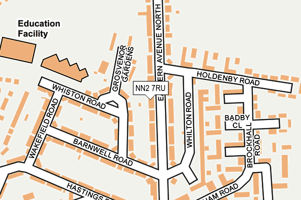NN2 7RU map - OS OpenMap – Local (Ordnance Survey)