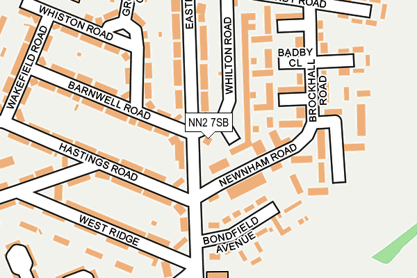 NN2 7SB map - OS OpenMap – Local (Ordnance Survey)