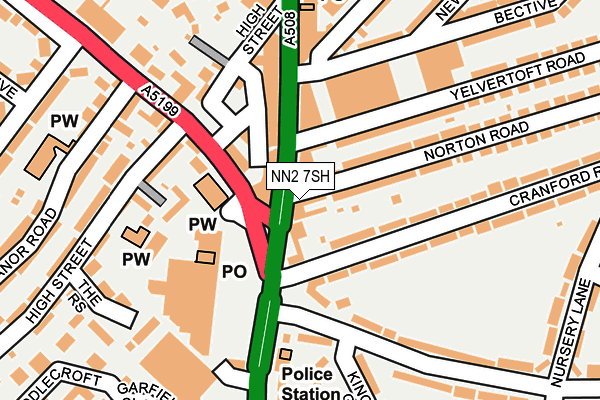 NN2 7SH map - OS OpenMap – Local (Ordnance Survey)