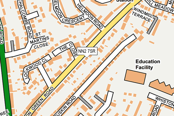 NN2 7SR map - OS OpenMap – Local (Ordnance Survey)