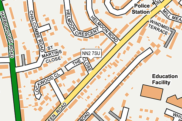 NN2 7SU map - OS OpenMap – Local (Ordnance Survey)