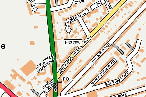 NN2 7SW map - OS OpenMap – Local (Ordnance Survey)