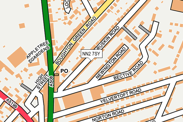 NN2 7SY map - OS OpenMap – Local (Ordnance Survey)