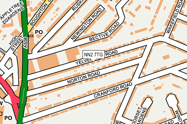 NN2 7TG map - OS OpenMap – Local (Ordnance Survey)