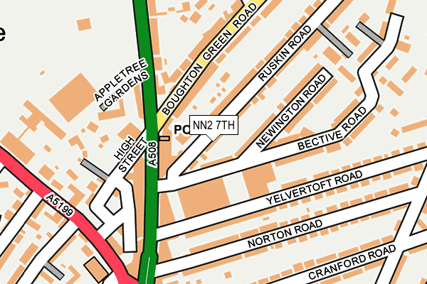 NN2 7TH map - OS OpenMap – Local (Ordnance Survey)