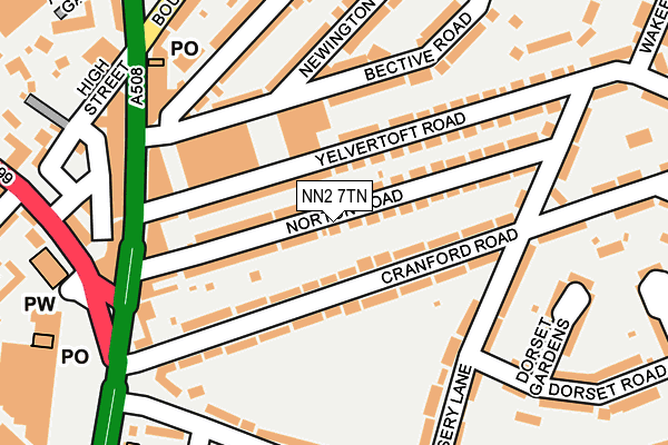 NN2 7TN map - OS OpenMap – Local (Ordnance Survey)