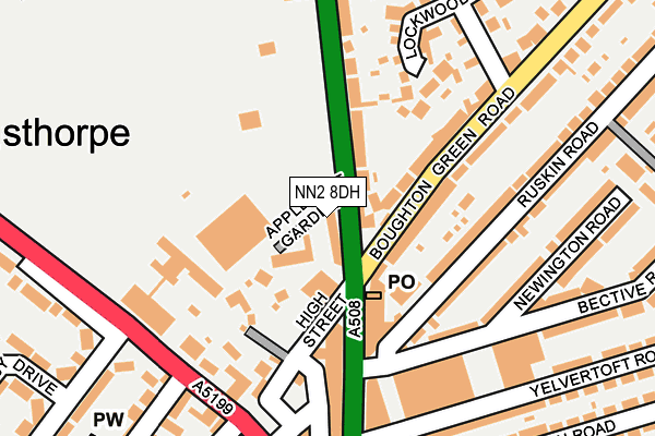 NN2 8DH map - OS OpenMap – Local (Ordnance Survey)