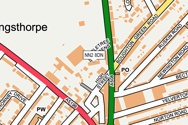 NN2 8DN map - OS OpenMap – Local (Ordnance Survey)