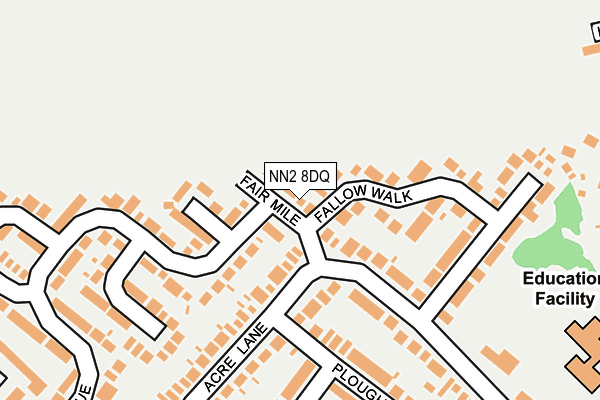 NN2 8DQ map - OS OpenMap – Local (Ordnance Survey)