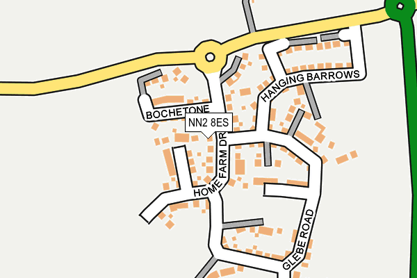 NN2 8ES map - OS OpenMap – Local (Ordnance Survey)